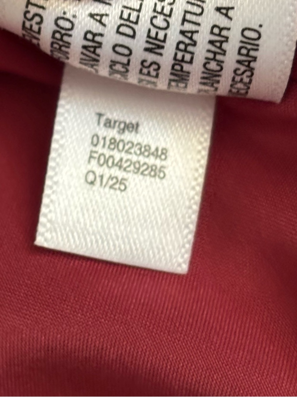 A New Day Button Up Vest Women’s Medium Burgundy Crepe Long Line V Neck - Picture 8 of 8